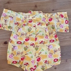 美品　ベビー甚平　ロンパース  80の画像