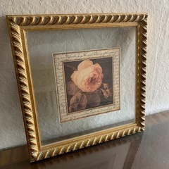 美品・絵 額縁 ガラスの画像