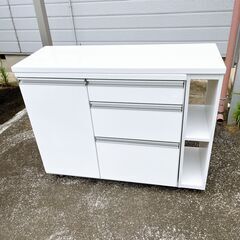 キッチンカウンター 伸縮 テーブル レンジ台 キッチン収納