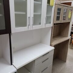 J7118 NITORI ニトリ 食器棚 キッチンボード ダリア DAHLIA-100KB-WH