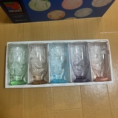 ディズニー　グラスセット　レリーフカラーグラスの画像