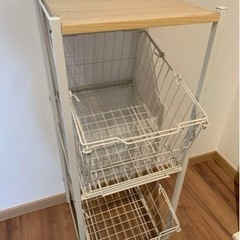 ランドリーバスケット 洗濯カゴ お洒落 2段