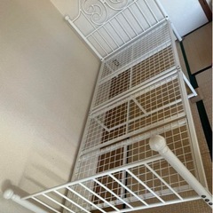 家具 ニトリ　セミダブル　お姫様ベッド　必要であればマットレスつ...