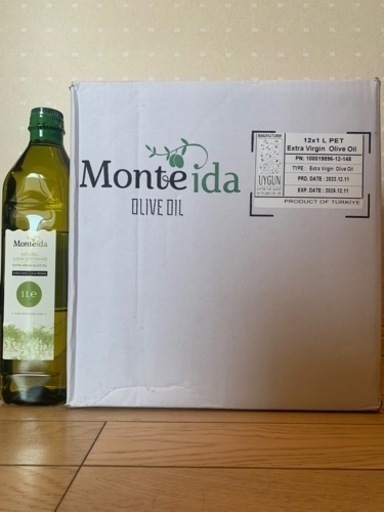 EXバージンオリーブオイル12本トルコ産
