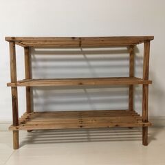 エア・リゾームインテリア　木製ラック(2個：2段タイプ・3段タイプ)の画像