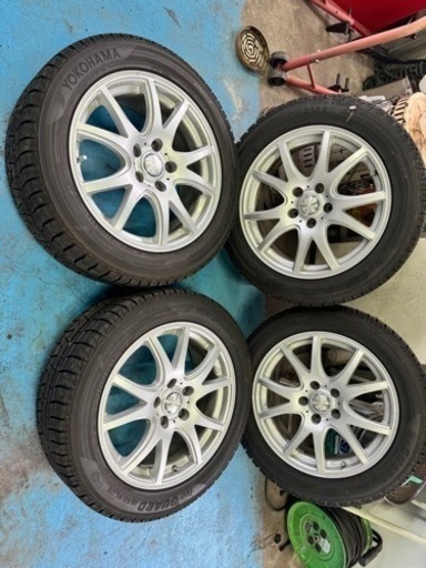 17インチ PCD114.3 5H ヨコハマ アイスガード バリ山