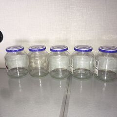 ジャム大の空き瓶6個　
