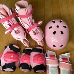 イージーインラインスケートＭ　ピンク　子供用