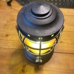 LEDランタン　黒鉄塗装&電球色カスタムの画像