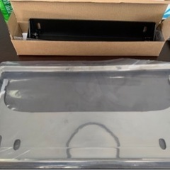 ナンバープレートフレームとナンバーステー　セット