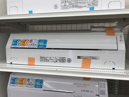 ★ジモティ割あり★ Panasonic エアコン CS-J228C-W 2.2kw 2018 室内機分解洗浄 KJ5483