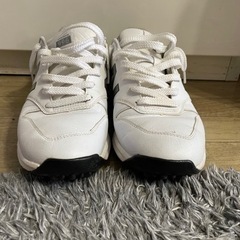 ゴルフシューズ26.5㎝（白）（NB：ニューバランス）【値下げ交渉可】 ＊使用期間月1.2回程度ラウンドで一年程使用 の画像