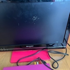 SHARP AQUOS19インチ&DVDプレイヤーの画像