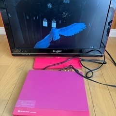 SHARP AQUOS19インチ&DVDプレイヤーの画像