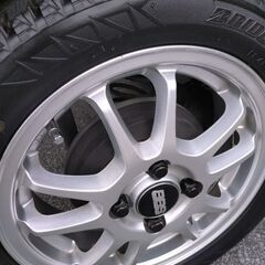 再🔶カスタム好きな方に🔶初期型！BBSカスタム！14インチ！アルミホイル14インチ....165.55.14の画像