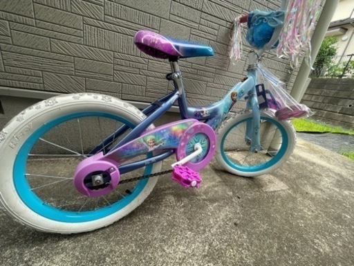 Huffy ディズニー アナ雪 12インチ キッズバイク 自転車本体-水色