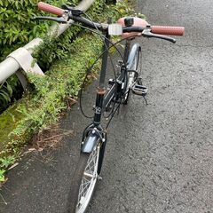 折りたたみ自転車　No.1481　ブラック　20インチ　MYPALLAS M200　6段切替付き　【リサイクルショップどりーむ鹿大前店】の画像