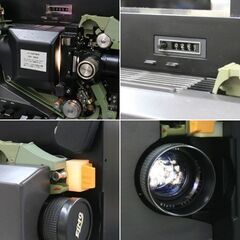 ジャンク扱い ELMO GS-1200 STEREO 8mmサウンド映写機 通電・回転・ランプ点灯など確認 元箱付 札幌市 清田区 平岡の画像