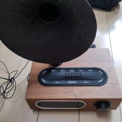 SANSUI MSR-5 サンスイ Bluetooth ラジオスピーカー FM ラジオ 10W アサガオホーン 昭和 レトロ