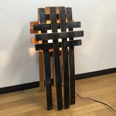 フロアライト 木製 照明器具 ライト 照明 キャンプ感 アウトド...