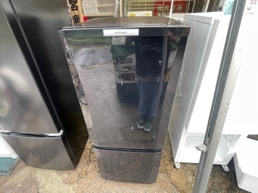 【リサイクルサービス八光】2012年製　三菱電機　冷蔵庫 (146L・右開） 2ドア サファイアブラック MR-P15W-B
