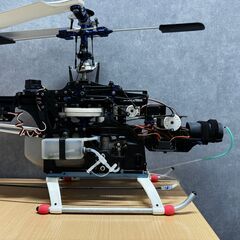 【ジ163】ヒロボー HIROBO ラジコンヘリ 良品 FUTABA FM FP-T6VH メカ エンジン OS MAX SX 50 付きの画像