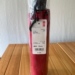 【新品未開封】UNIQLO UVカット コンパクトアンブレラ(Red)の画像