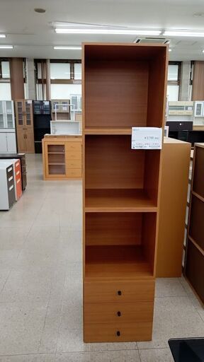 ★ジモティ割あり★  収納ラック ナチュラル H160×D40×W40 クリーニング済み TJ7071