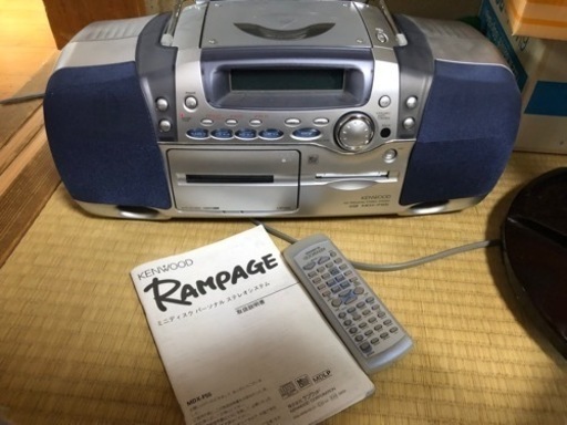 KENWOOD     ケンウッドCD、MD.テープラジカセMDX-F55