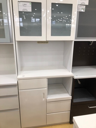 【軽トラック貸出サービス有】2枚扉レンジボード  BーCOMPANY ヨゴレ有り　ホワイト