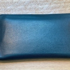 【現行 美品】ルイヴィトン LOUIS VUITTON ヴェルティカル 長財布 ラウンドファスナー タイガ レザー ブラック 黒 メンズ ビジネスの画像