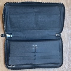 【現行 美品】ルイヴィトン LOUIS VUITTON ヴェルティカル 長財布 ラウンドファスナー タイガ レザー ブラック 黒 メンズ ビジネスの画像