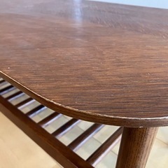 ローテーブル  ウォルナット色の画像