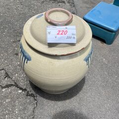 リサイクルショップどりーむ天保山店　No13564　壺　つぼ　蓋つき　レトロ　アンティークの画像