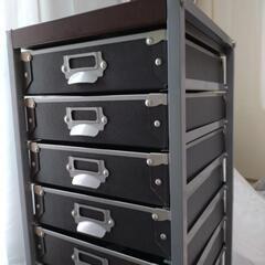 【譲渡先決定】キャビネット 9段 書類ケース キャスター付きの画像