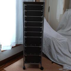 【譲渡先決定】キャビネット 9段 書類ケース キャスター付きの画像