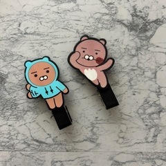 前髪クリップ　カカオフレンズ