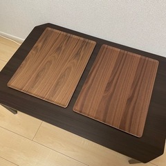 【取引中】すべりにくい木製トレー 2枚セット