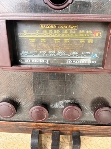 真空管 レコードプレーヤー 電気蓄音機 ラジオ アンティーク