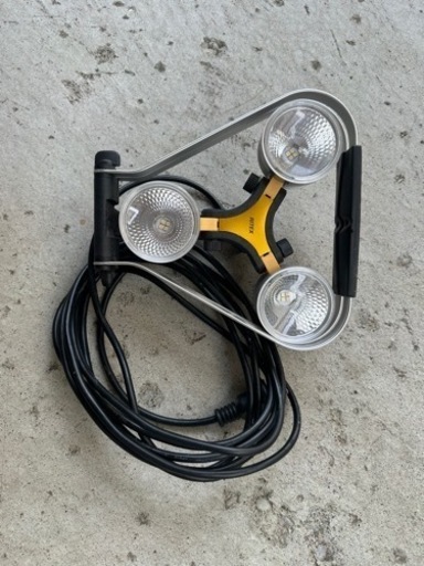 投光器　ムサシ RITEX ライテックス LED×3灯 スーパーワークライト WT-1000 作業灯 LED ライト 屋内 屋外 兼用 アウトドア