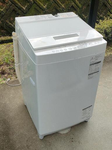 送料設置無料☆東芝『大容量8kg 風乾燥 2018年 AW-8D6』中古品 全自動洗濯機 定価129,800円
