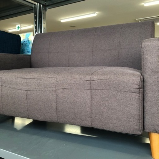 4/13まで出品: ダークグレー ファブリックソファ ソファ 3人掛け 4人掛け 3P 4P ファブリック 布 背もたれ可動 広い座面