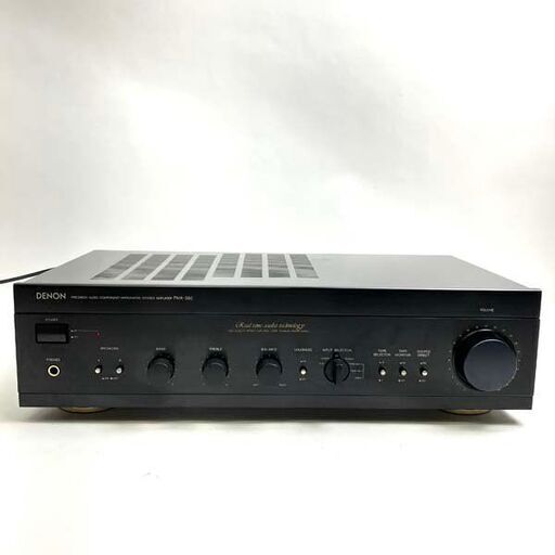 【中古品現状渡し】デノン DENON プリメインアンプ PMA-390 ブラック ※通電/ランプ点灯のみ確認済み