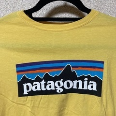 お値下げ20%オフ　パタゴニアPatagoniaTシャツイエローXL（14）服/ファッション Tシャツ キッズの画像