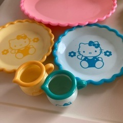 HELLO KITTY  キティ　おままごと　おもちゃティーセット！レトロ　の画像