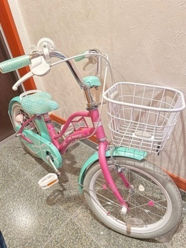 【超美品】16インチ子供用自転車☆補助輪・説明書セット