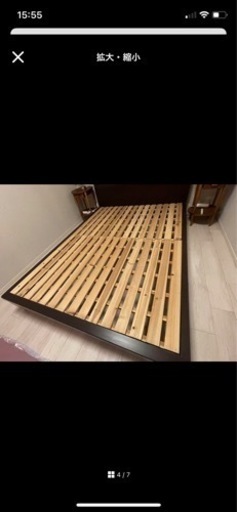 ワイドダブル　ベッドフレーム×マットレス セット