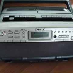 SONY　CFD-W57　CDラジオダブルカセットデッキ　リモコンなし