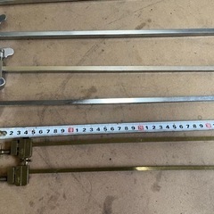 YAMAZAKI 山崎 高級 ハタガネ 旗金 締旗 フトコロ寸法 450mm 2本 270mm 2本 kakuri製 350mm 2本 セットで！ 大工道具 家具組立などに！ 中古品 ③の画像