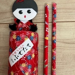 民芸品、レトロふでたて、鉛筆セットの画像